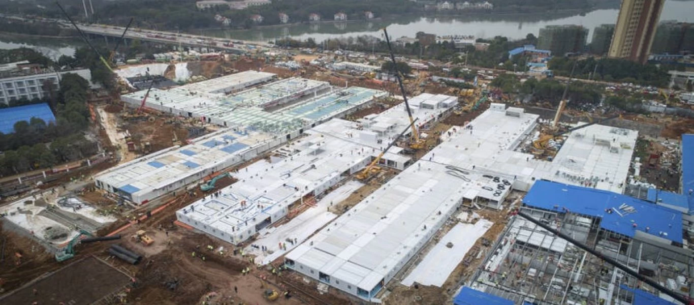 Κίνα: Δεύτερο νοσοκομείο χτίζεται στη Γουχάν – Στόχος να είναι έτοιμο σε λίγες ημέρες (φώτο)